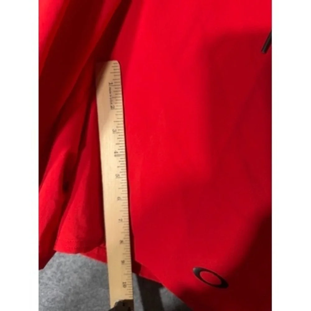 Oakley Mens Red Regular Fit Board Shorts Swim Trunks Size 32 Cargo Pocket